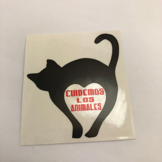 Sticker chico - Cuidemos los animales