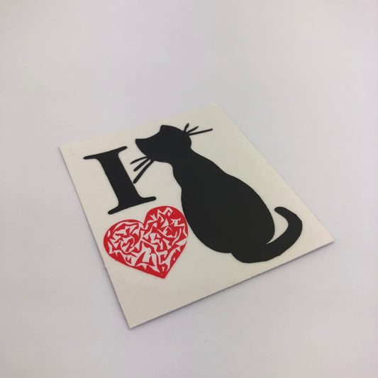 Sticker Chico - I love cat